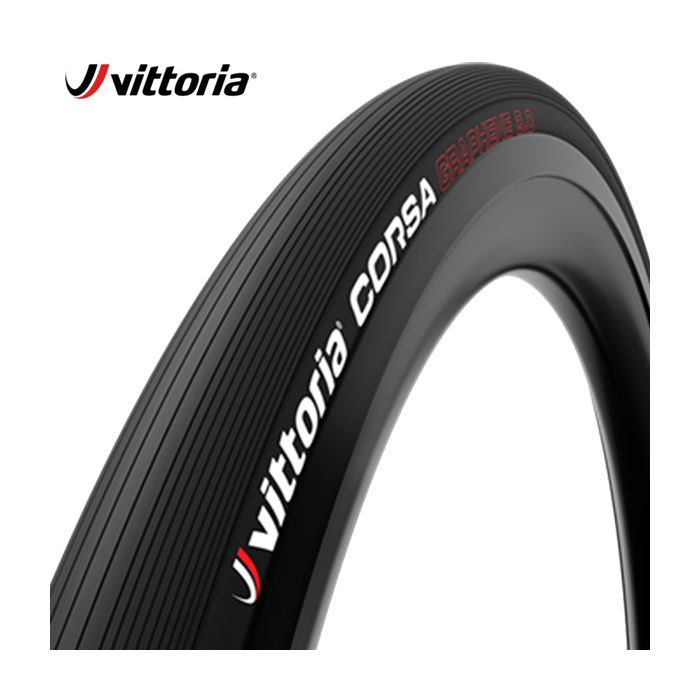 Vittoria tube 23-622 corsa met grafeen g+ zwart-grijs