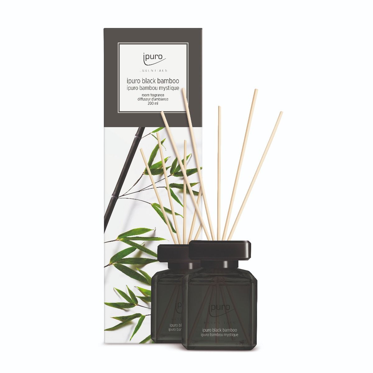 Ipuro geurverspreider zwarte bamboe 200 ml