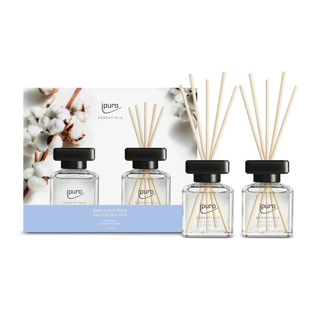 Ipuro geurverspreider katoenveld 2 x 50 ml