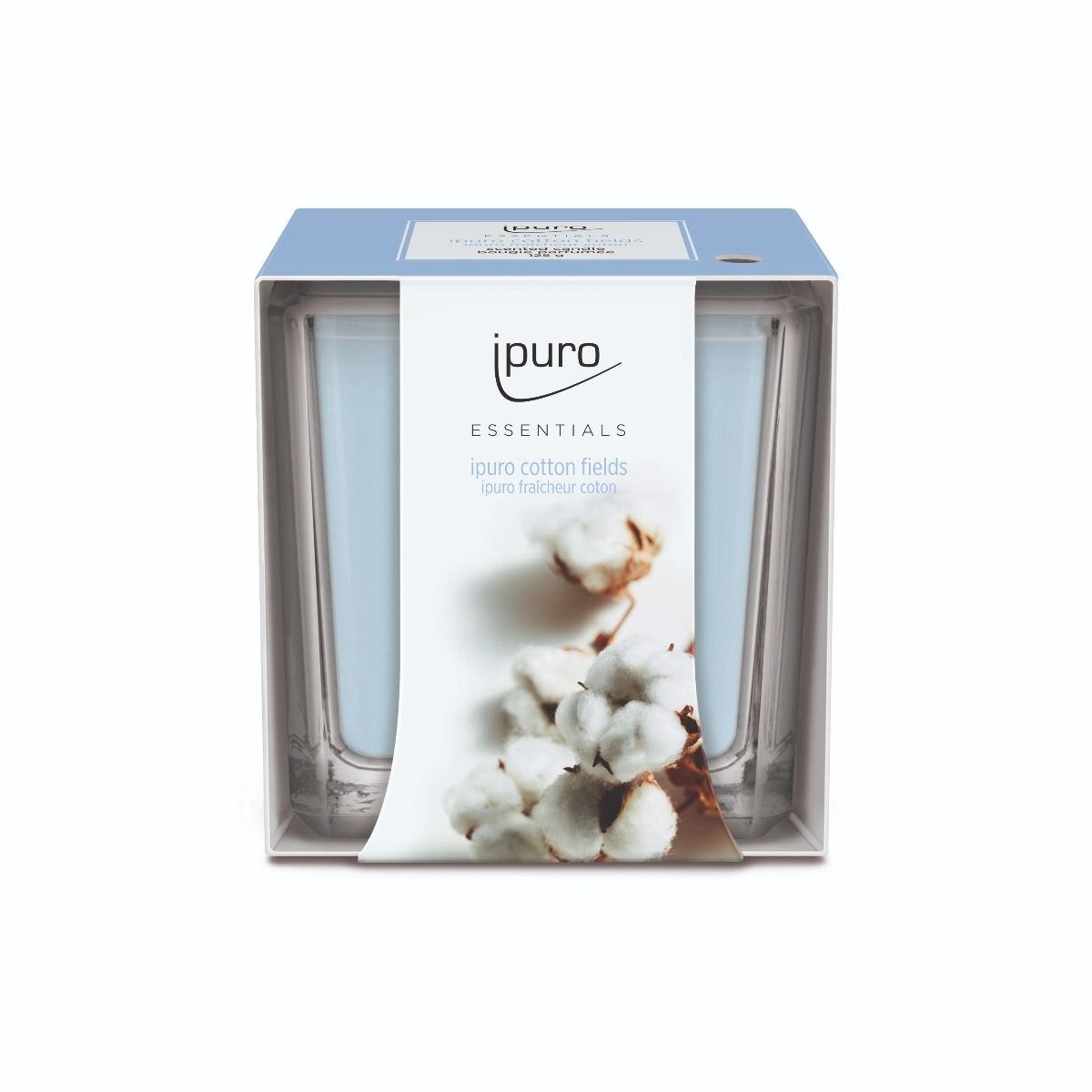 Ipuro geurkaars katoenvelden 125gr.