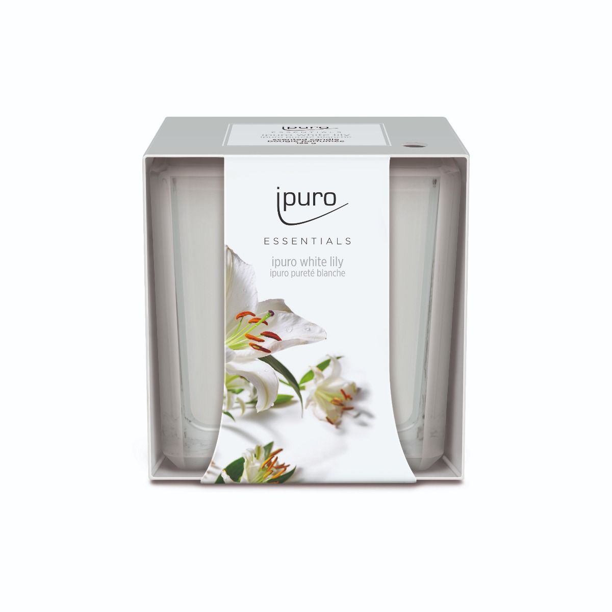 Ipuro geurkaars witte lelie 125gr.