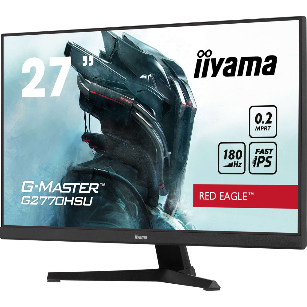 Iiyama g-master red eagle g2770hsu-b6 27 gaming monitor (zwart, hdmi, displayport, usb-a, usb-b, 180 hz)