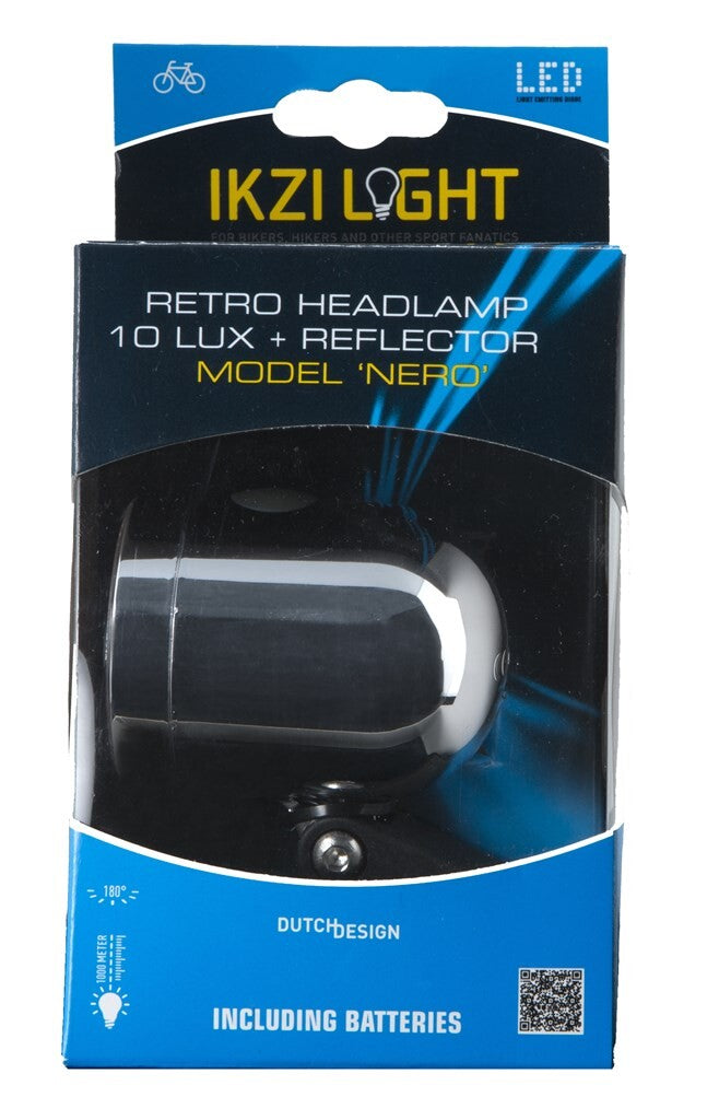Headlight Ikzi black silver card