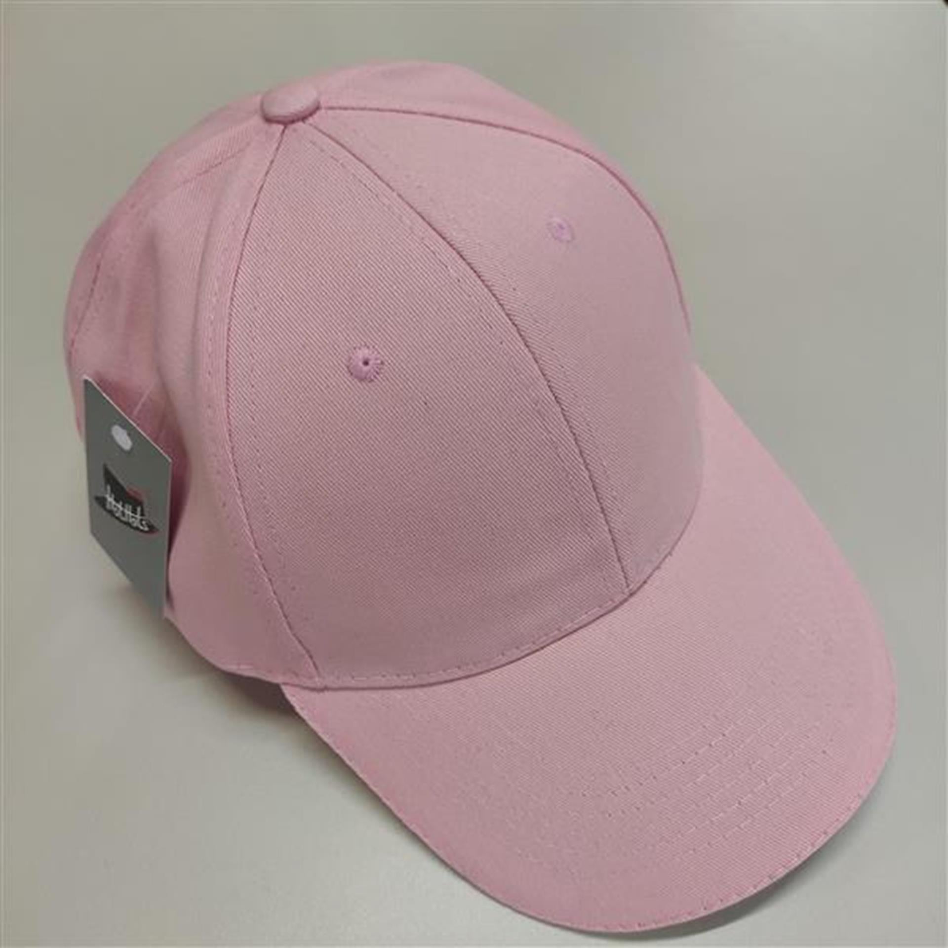 Hot hats baseballpet licht roze