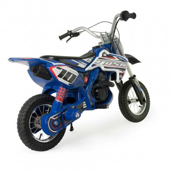 Injusa X-Trene Blue Fighter elektrische kindermotorfiets blauw
