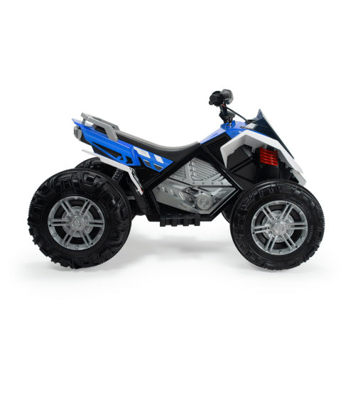 Injusa Rage elektrische kinderquad 12V blauw wit