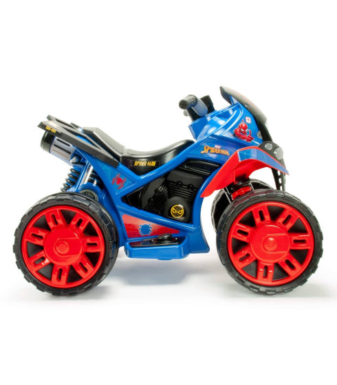 Spider-Man The Beast accuvoertuig quad 12V blauw rood