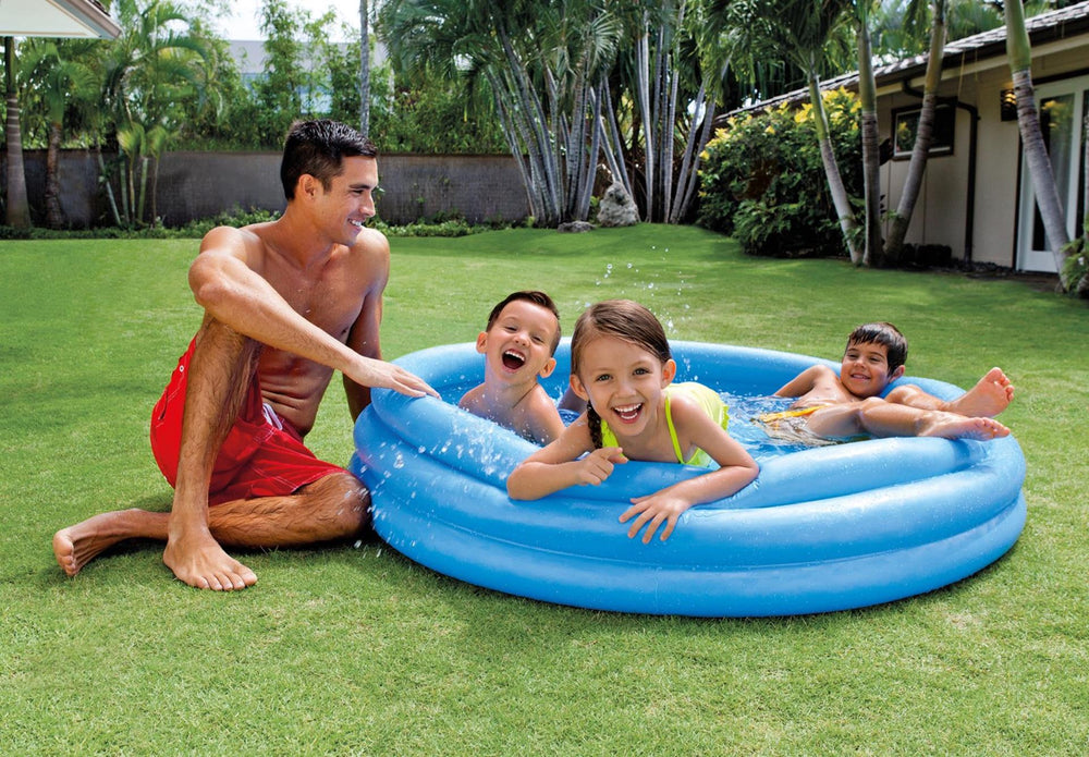Intex zwembad kristal blauw 3-rings 147x33 cm