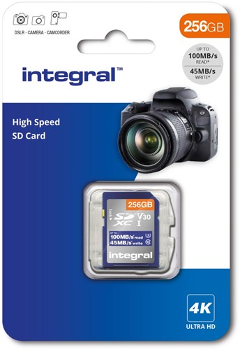 Enzo integral sd geheugenkaart v30 256gb - 9500615