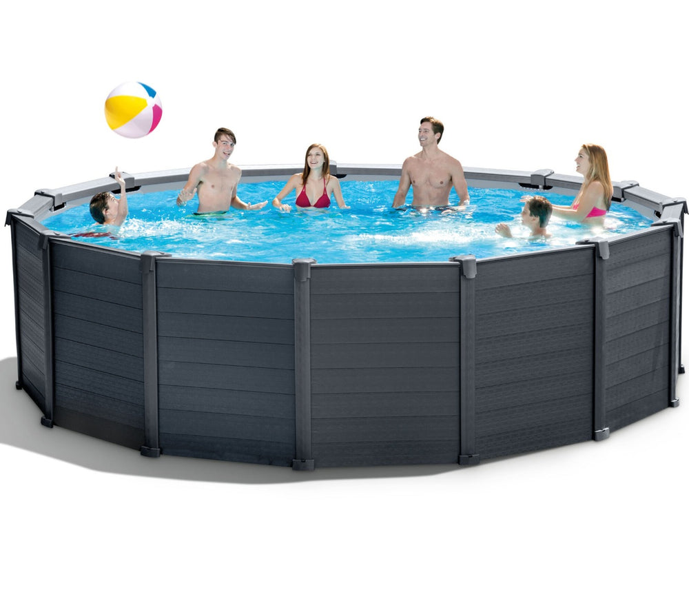 Intex Grafiet Paneel zwembad 478 x 124 cm