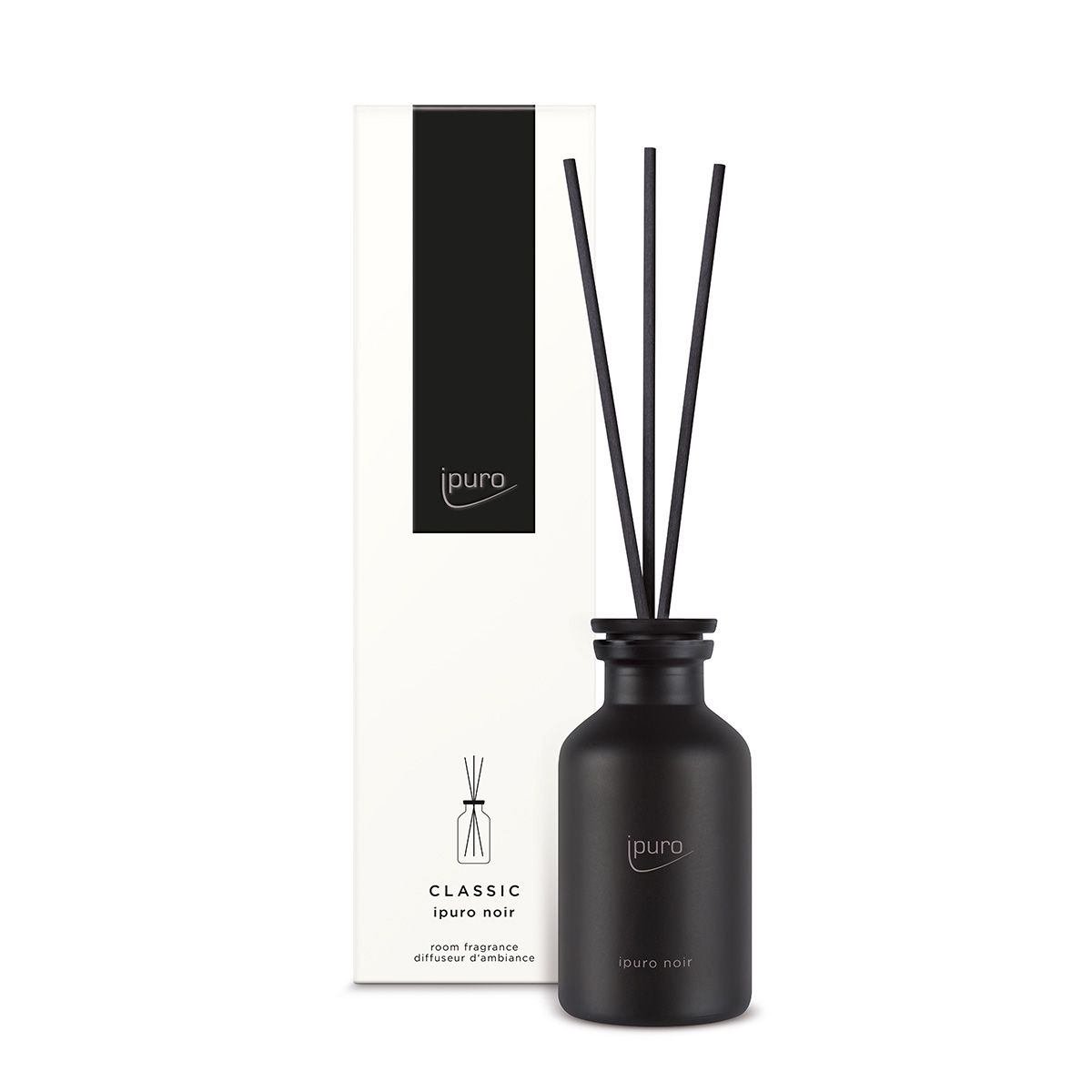 Ipuro geurverspreider zwart 75ml