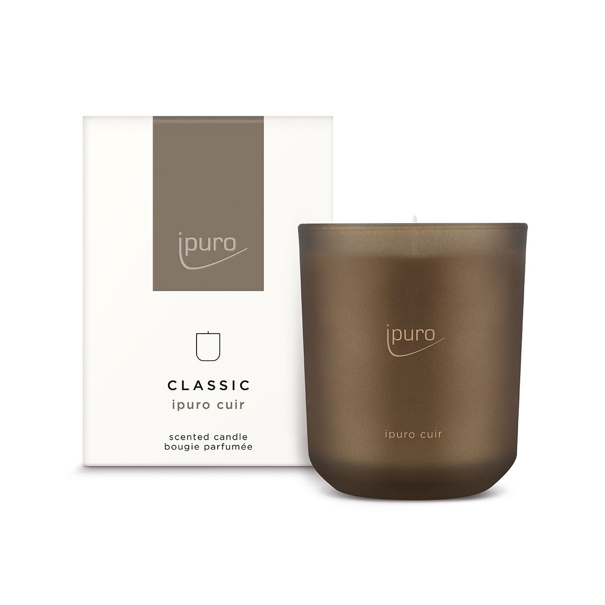 Ipuro geurkaars leer 270gr