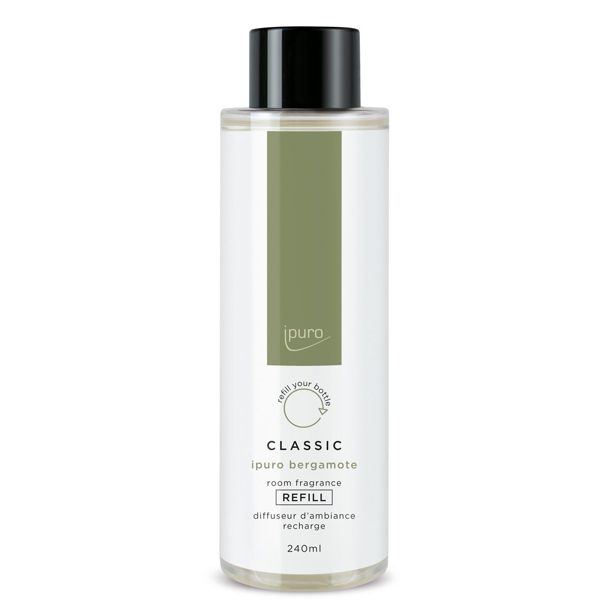 Ipuro geurdiffuser navulling bergamot 240ml