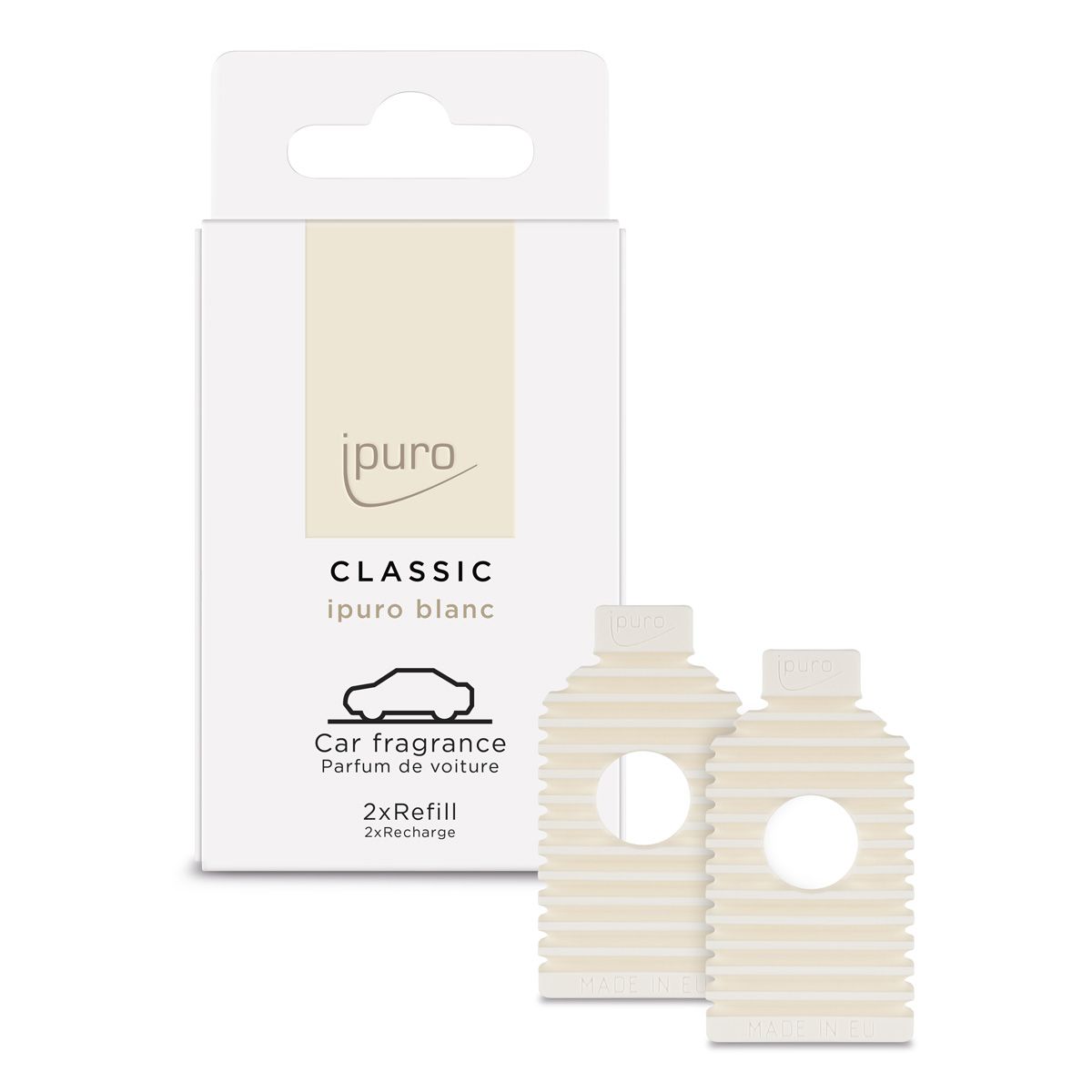 Ipuro autolijn blanc navulling 2 x 9gr