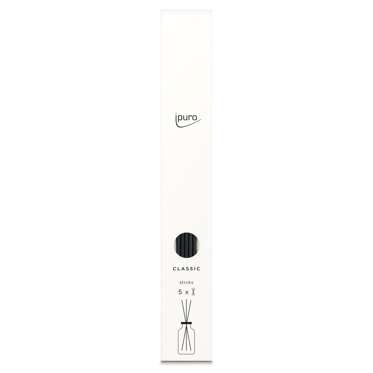 Ipuro navulsticks zwart voor 240ml