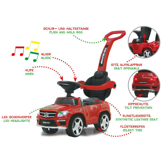 Mercedes GL 63 AMG loopauto 89 x 28,5 x 85 cm rood