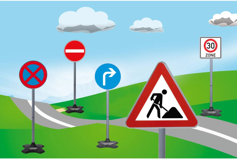 verkeersborden groot 5-delig 81 cm