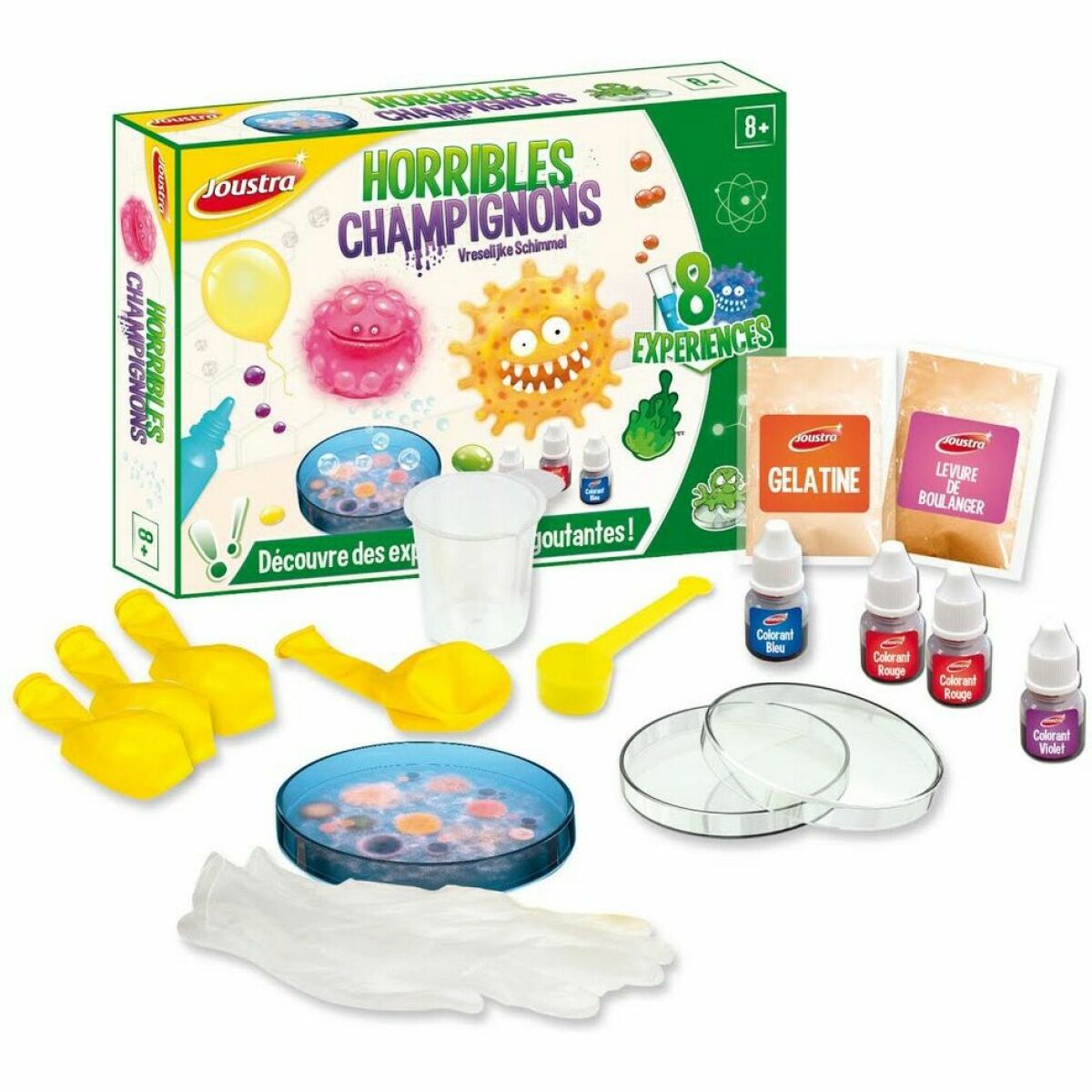 Joustra vreselijke schimmel experimenteer doos