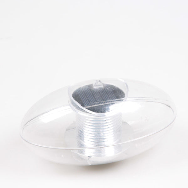 Justsun solar drijver ovaal met licht 8x15x8cm