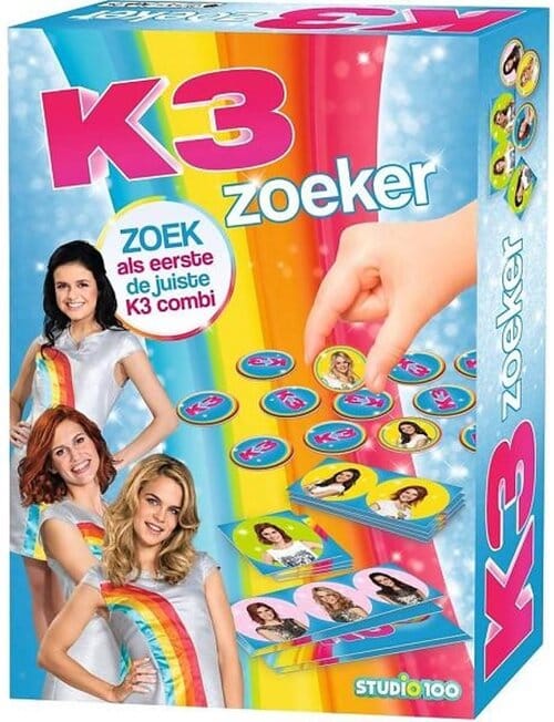 Intro k3 zoeker probeer alle k3'tjes bij elkaar te krijgen op de kaart