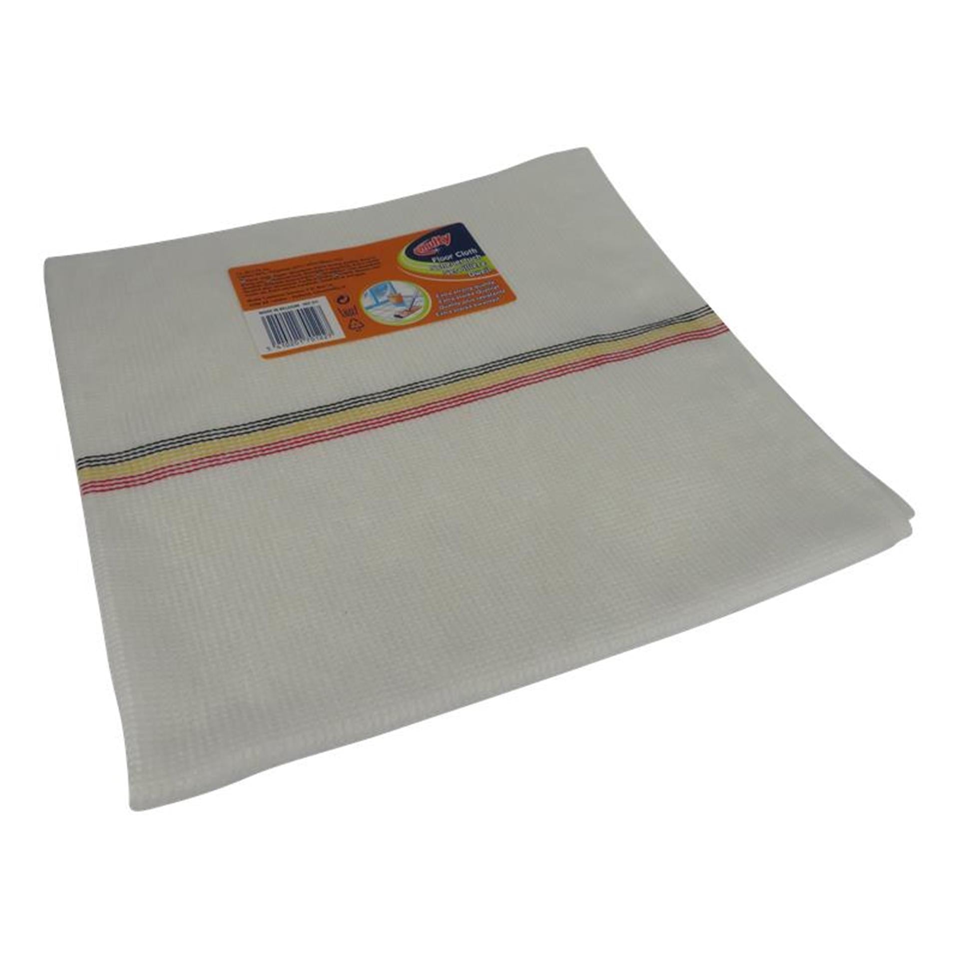 Multy dweil gestikt met streep 70x60cm