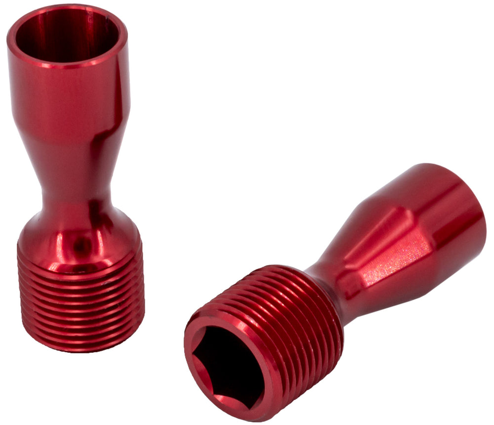 Katana dirt beater alu cnc end caps | rot