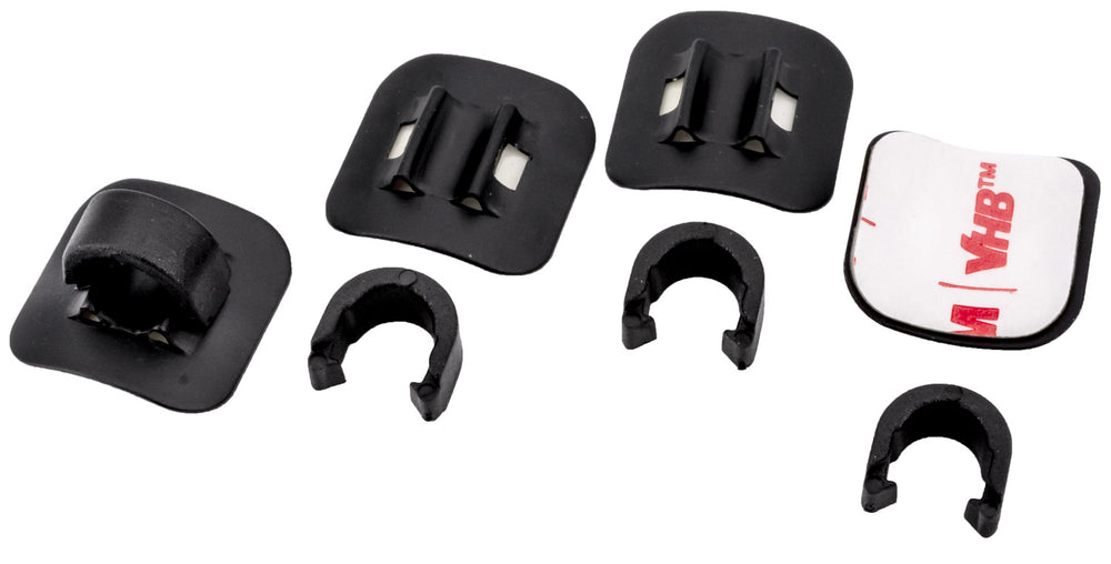 Katana self-adhesive aluminum guide sleeves set incl. clips (4 pieces)