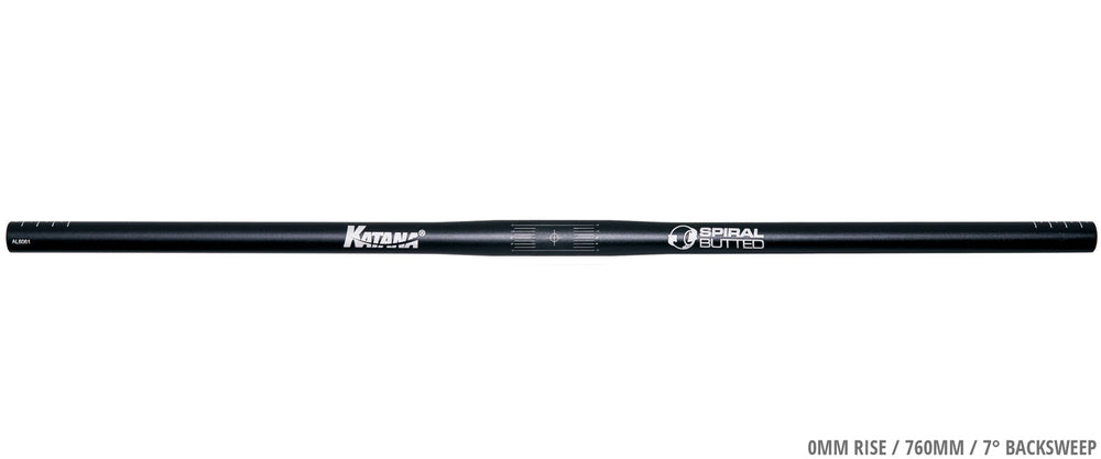 Katana spiral butted riser bar 25.4mm handlebar | 40mm rise 760mm breite 8° backsweep