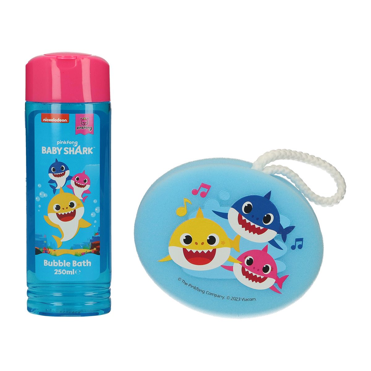 Baby Shark bubbelbad 250ml spons