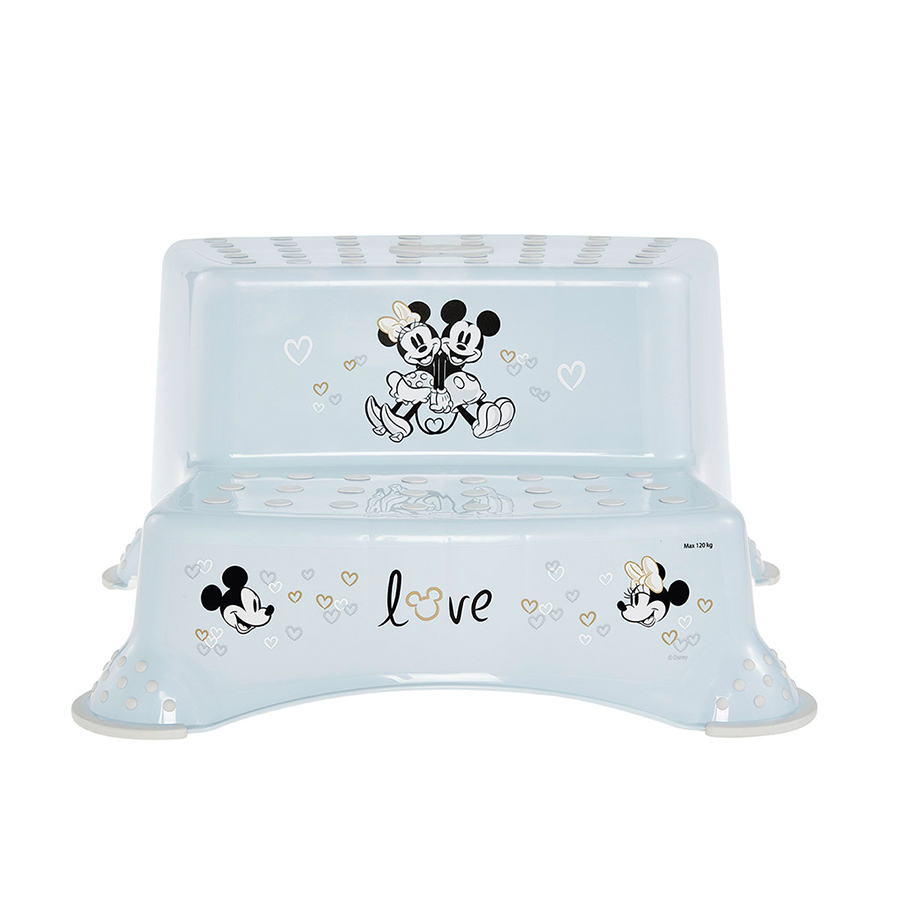 Keeeper opstapje kids lichtblauw mickey minnie mouse 40 x 37 x 21 cm