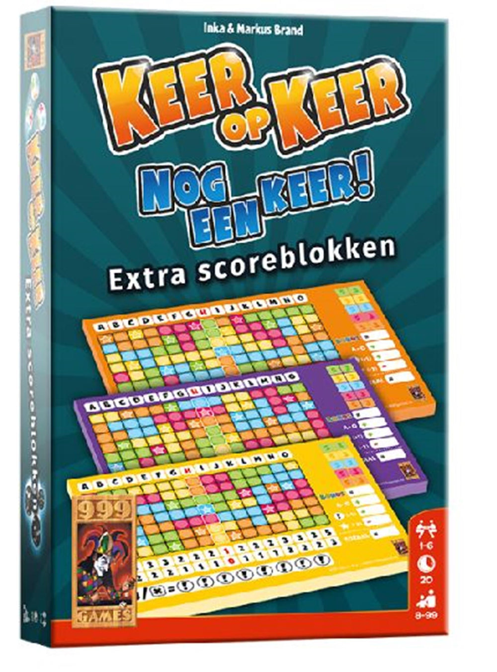 999Games Scoreblokken Keer op Keer niveau 2 3 4 3 stuks