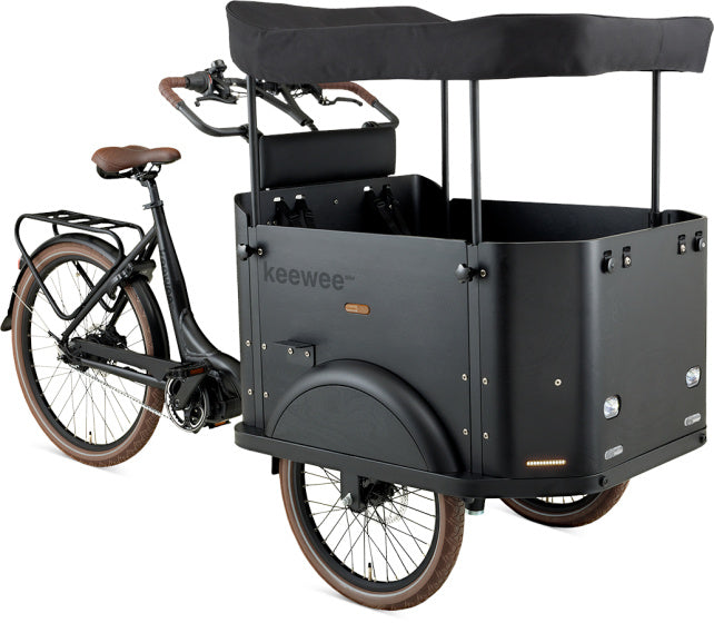 Bakfiets 20 Inch 54 cm Unisex 8V Hydraulische schijfrem Matzwart