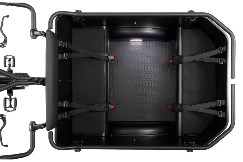 Bakfiets 20 Inch 54 cm Unisex 8V Hydraulische schijfrem Matzwart