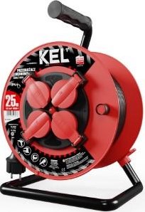 Enzo kel kabelhaspel h05 3x1,5qmm 25m rood ip44 - 1167282