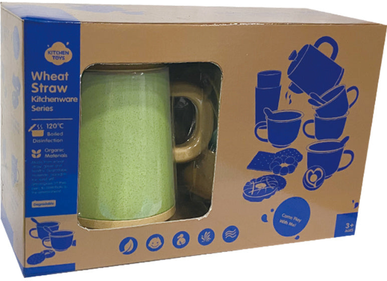 Keukenspeelgoed theeservies met lekkernijen speelset gerecycled