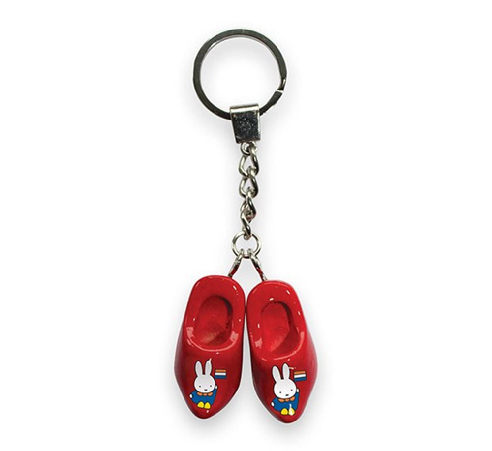 Nijntje sleutelhanger 2 klomp 4 cm rood