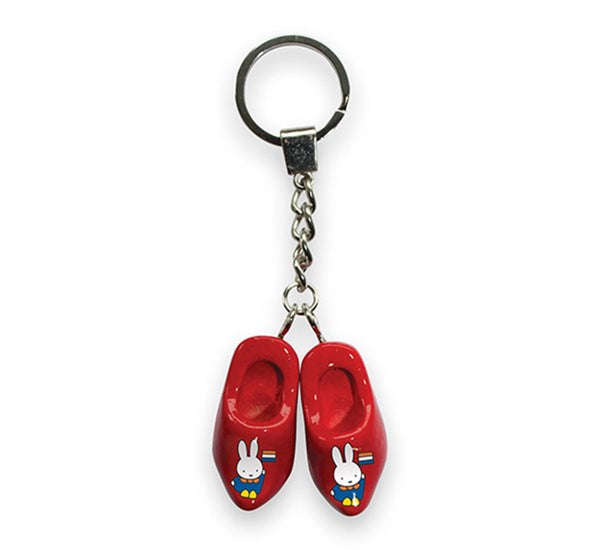 Nijntje sleutelhanger 2 klomp 4 cm rood