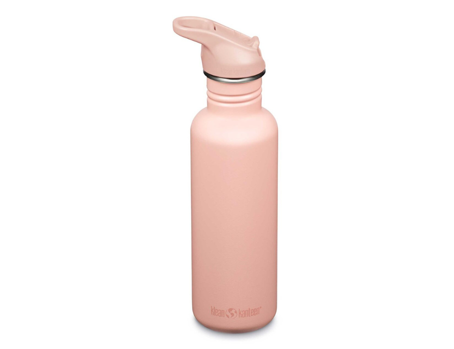 Klean kanteen drinkfles - classic - sportdop met flip - peach parfait - 800 ml