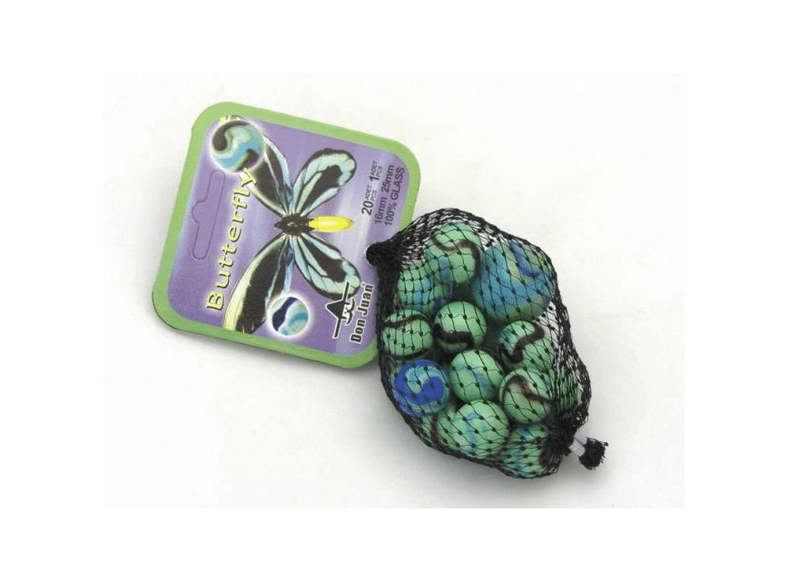 Adic vlinderknikkers 20 knikkers + 1 grote knikker