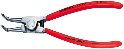 Knipex borgveertang voor buitenringen op assen verchroomd met kunststof bekleed 200 mm - 4623a31