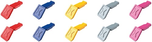 Knipex colorcode clips kleurenmix 1 | 10 stuks - 00 61 10 c v01