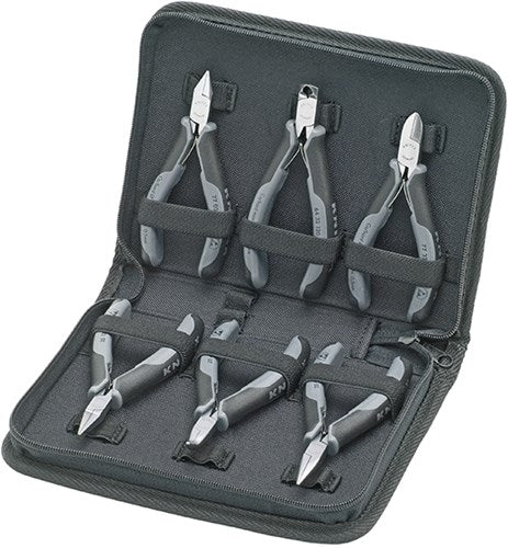 Knipex etui met elektronicatangen voorhet werken aan elektronische componenten - 002017