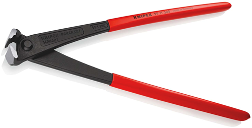 Knipex kracht-moniertang | 250 mm lengte | grote krachtoverbrenging | kunststof bekleed | zwart geatramenteerd - 99 11 300 sb
