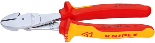 Knipex kracht-zijsnijtang vde 7406200 kniptang (rood geel)