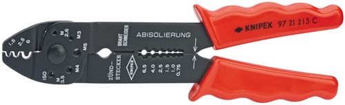 Knipex krimptang gebruineerd met meer-componentengrepen 230 mm - 9721215c