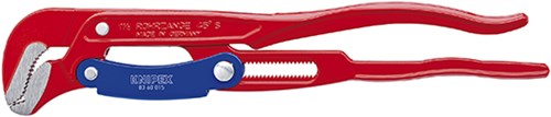Knipex pijptang s-vormig met snelle instelling rood poedergecoat 420 mm - 8360015