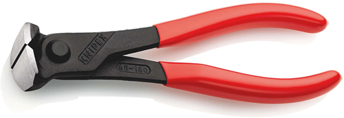 Knipex voorsnijtang | kunststof bekleed | zwart geatramenteerd | lengte 160 mm - 68 01 160 ean