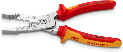 Knipex wirestripper metrisch model | geïsoleerd | meer-componentengrepen | vde-getest - 13 76 200 me sb