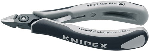 Knipex zijsnijtang spitse-kop 125 mm esd - 7932125esd