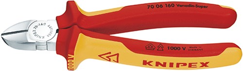 Knipex zijsnijtang 70 06 180 kniptang (geel)